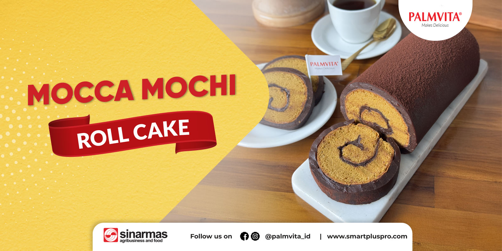 Resep Mocha Mochi Roll Cake